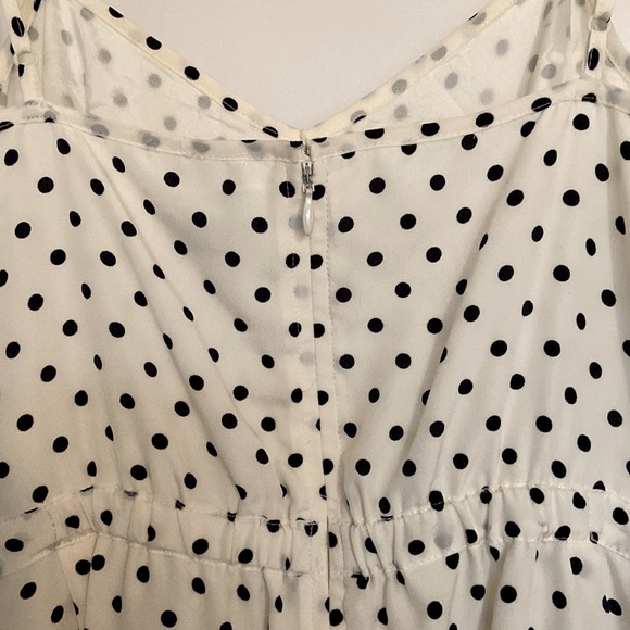 J. Crew polka dot summer dress with pockets! Adjustable spaghetti straps size 2 - Picture 3 of 6